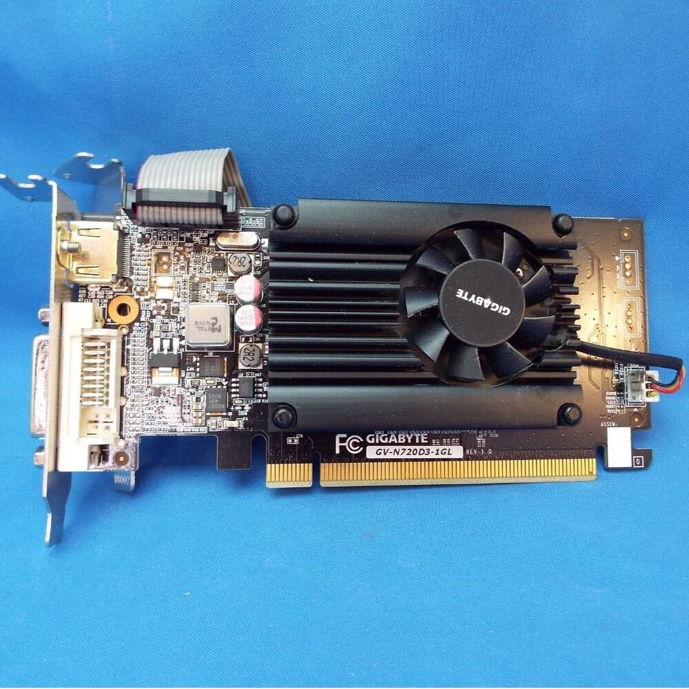 Gigabyte NVIDIA GeForce GT 720 1 GB DDR3 PCI Express 2.0 x16 Low Profile Video